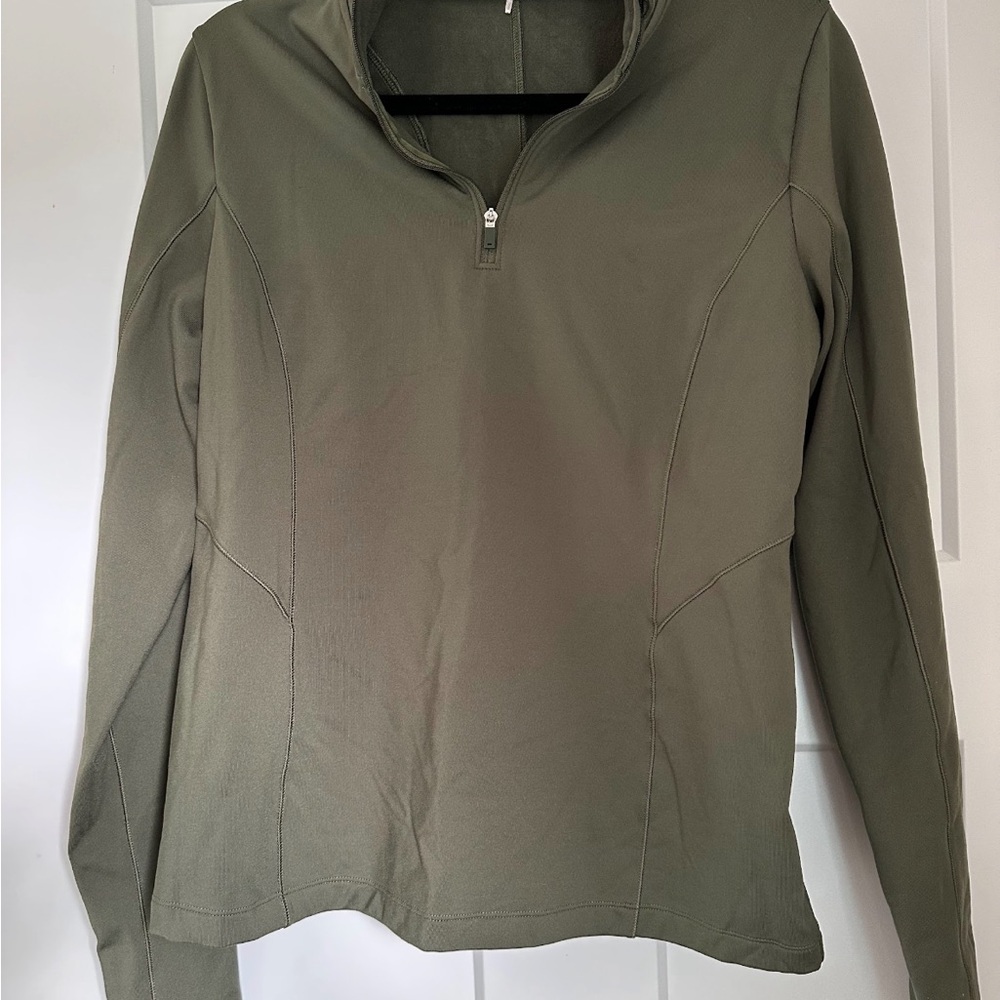 CALIA by Carrie Underwood Olive Quarter-Zip Sweatshirt